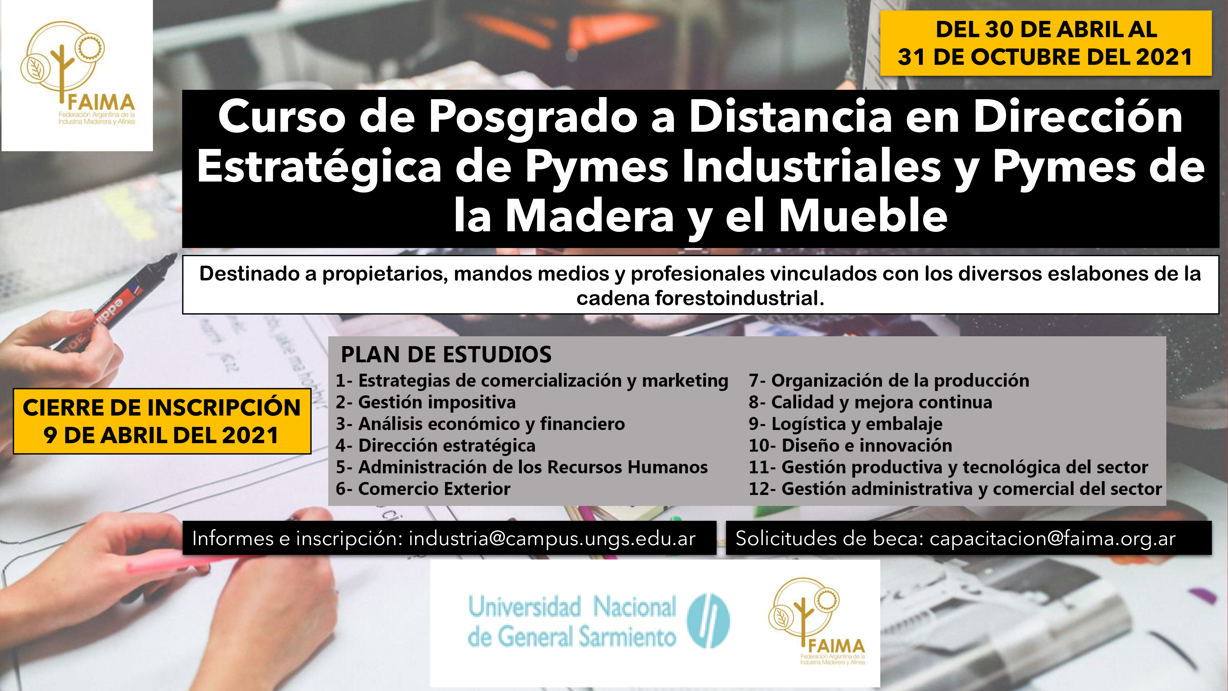 Curso de Posgrado a Distancia en Dirección Estratégica de Pyme
